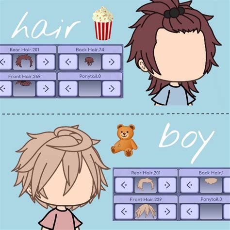 Gacha life outfit ideas + 10 hairstyle and face ideas. Idées coiffure boys gacha life 🌸💗 em 2020 | Roupas de ...