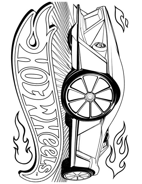 Hot Wheels Coloring Pages Printable Printable Templates