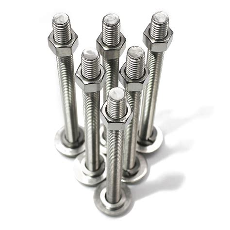 Buy 4 Sets 38 16x4 Stainless Steel Hex Head Screws Bolts Nuts
