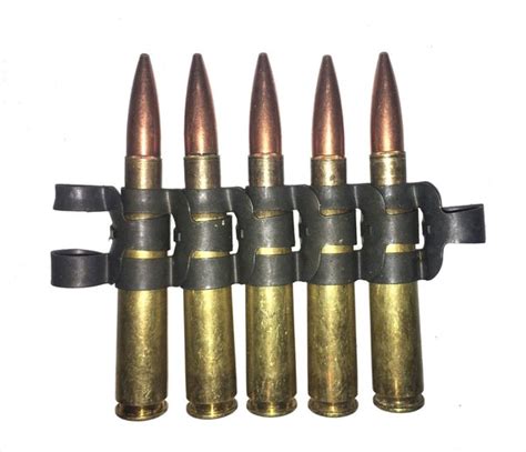 Collectables 50x 50 Cal Bmg Bullet Belt Disintegrating Links Army