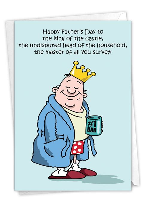 J0239 Jumbo Funny Fathers Day Card King Of The Castle With Matching Envelope 8 99 Picclick