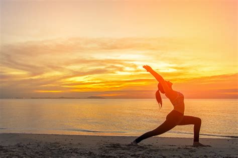 Seablue yoga yoga classes contact blog. Healthy Good Meditation Yoga Lifestyle Woman Silhouette On ...