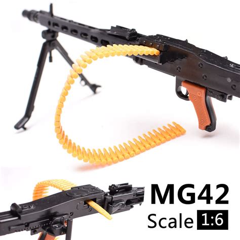 1 6 World War Ii Soldier Weapon Mg42 Machine Gun Model Fit 12action