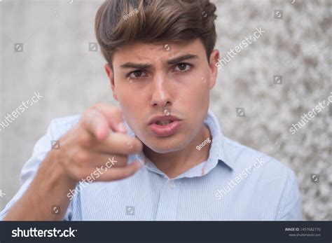 Angry Man Pointing Finger You Stock Photo 1457682770 Shutterstock