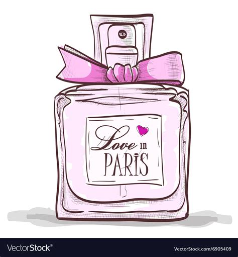 Parfume Love In Paris Royalty Free Vector Image