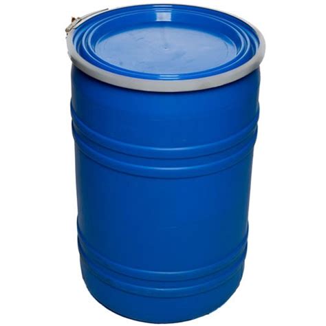 55 Gallon Reconditioned Open Head Un Rated Poly Drum With Ring Lock By