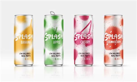 Splash Soda Packaging Design Drinks Design Creative Packaging Design
