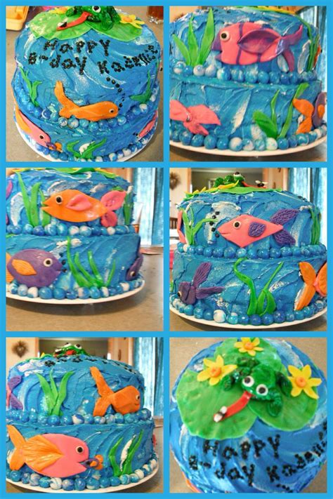 Fish Birthday Cake I Made For My Daughter Fish Cake Birthday