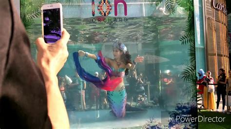 Syrena Singapores First Mermaid 10ncelebrates Ion Orchard Youtube
