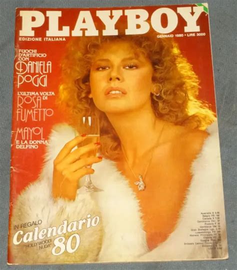 Playboy Daniela Poggi Gennaio Con Poster Eur Picclick It