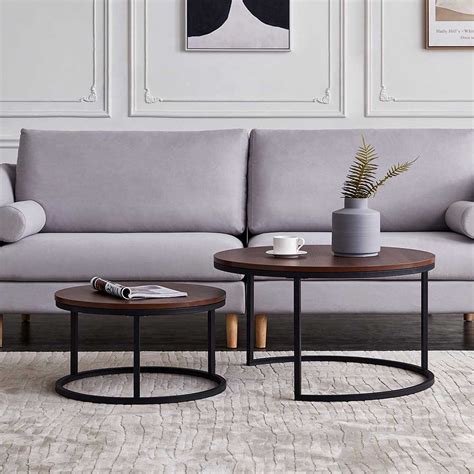 Browse furniture.com's selection and choose a quality set of nesting coffee tables, nesting side tables, round nesting tables, and much more. Hommoo Modern Round Nesting Coffee Accent Table for Living ...