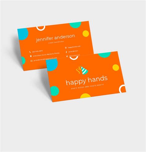 Colorful Business Card Template In Pages Psd Word Illustrator