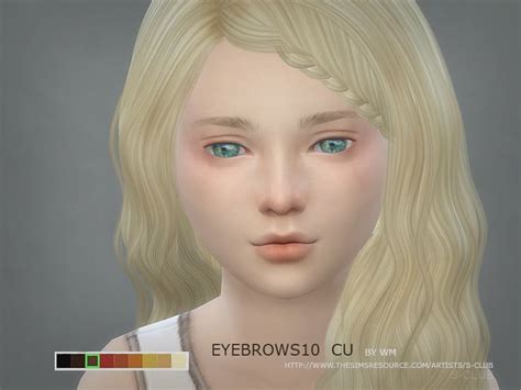 Eyebrows For Children Girls 9 Colors Inside Found In Tsr Category