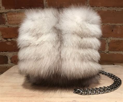 Blue Fox Purse White Fur Purse Grey Fur Purse Recycled | Etsy | Fur purse, Fox purse, Grey fur