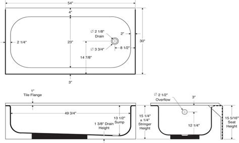 Keep in mind that it is not uncommon find bathrooms in older homes that do not meet. Standard Bathtub Measurements • Bathtub Ideas