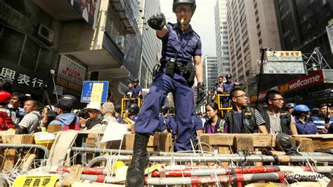 They have decided to raid the supermarkets to stock up on necessities. Hong Kong Riot Police Clear Protest Site, Arrest Student ...