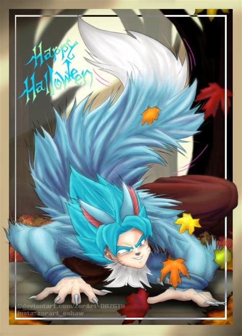 Goku Is So Cute And Handsome With That Werewolf Outfit Anime Dragon