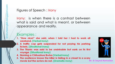 Figures Of Speech Irony Englishlanguagespecialists