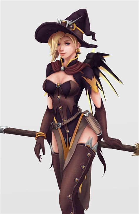 Witch Mercy Fanart With Images Mercy Overwatch Overwatch