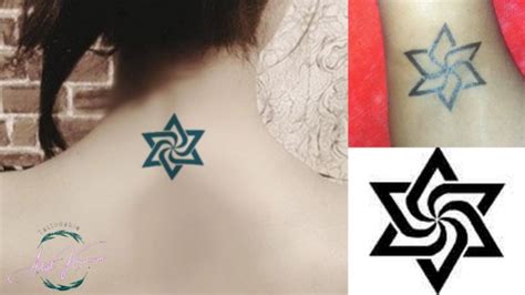 Star Of David Tattoo Designs Two Star Of David Tattoo Design On The