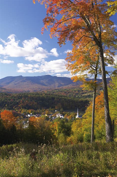 Fall Foliage 1 Travel Destination Stowe Vermont