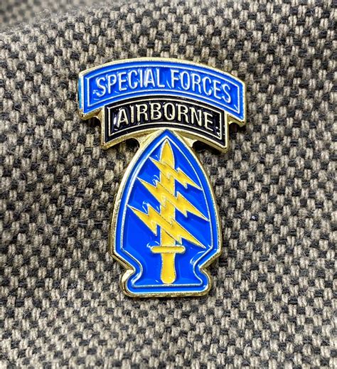 Special Forces Patch And Tab Pin Excalibur Industries