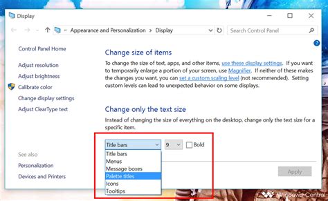 Now select change text color under the section of icon text color. How to make text, apps, and other items bigger in Windows ...
