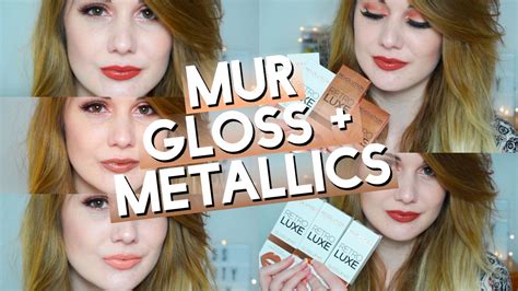 Makeup Revolution Retro Gloss And Metallic Lip Kits Review Swatches Missbeautyemily Youtube