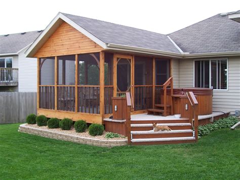 3 Season Porch Manufactured Home Porch Rustic Porch Porch Design