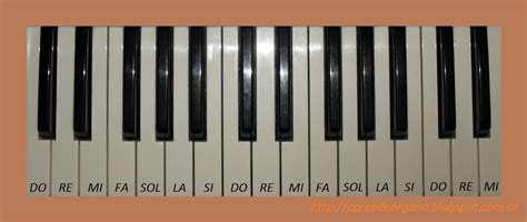 AprendÉ A Tocar El Órgano Clase 1 Reconocimiento De Notas En El Teclado