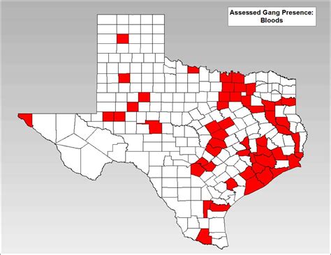 Map Where Texas Most Significant Gangs Criminal Groups Are Located