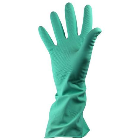 Green Household Rubber Gloves 3309 Newhall Janitorial