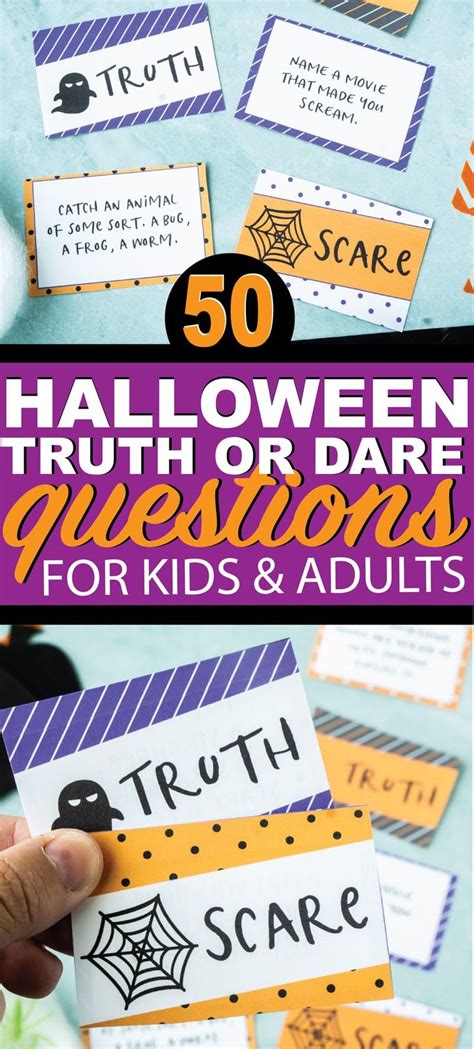 Free Printable Halloween Truth Or Scare Questions Truth