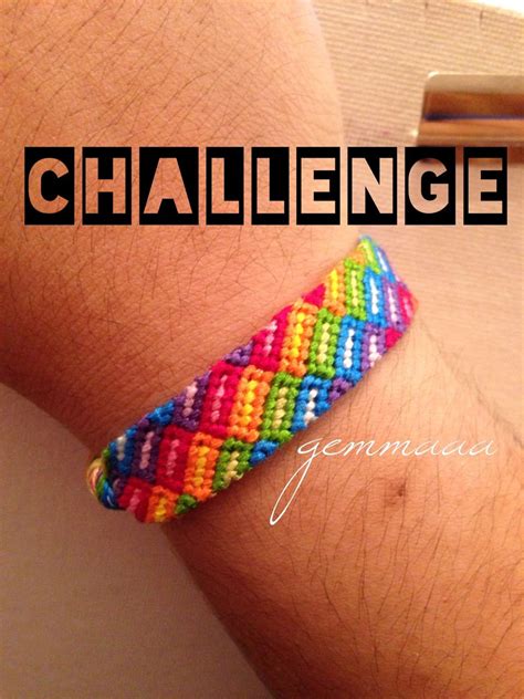 Rainbow Block Friendship Bracelet Pattern Number 10902
