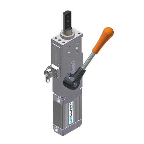 Pneumatic Retractable Locating Pin Unit With Hand Lever Ø 50 Mm