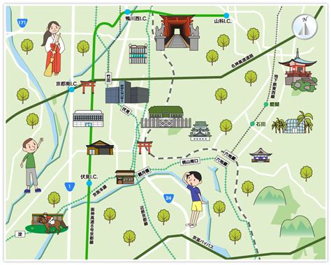 【ホームメイト】京都市伏見区の観光マップ・レジャーマップ