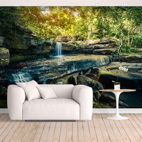 🥇 Vinyl Wall Murals Waterfalls Tropical Nature 🥇