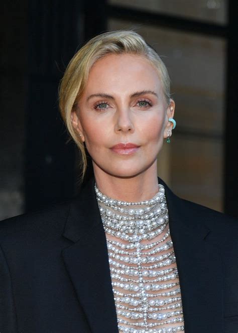 Charlize Theron Is The Epitome Of Grace As She Dons Pearl Encrusted Top