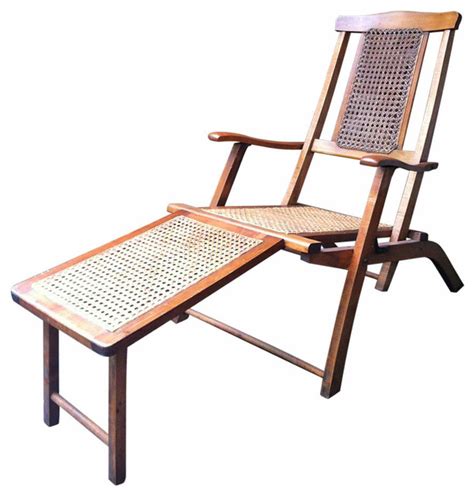 While the chaise lounge was originally an indoor chair, today it brings outdoor relaxation to mind. Steamer Deck Chair - Mediterranean - Outdoor Lounge Chairs ...