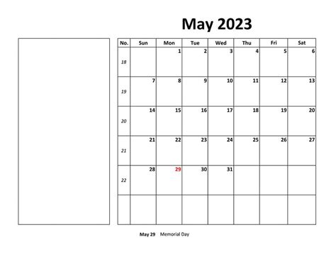 Printable May 2023 Calendar 1 Free Download And Print For You