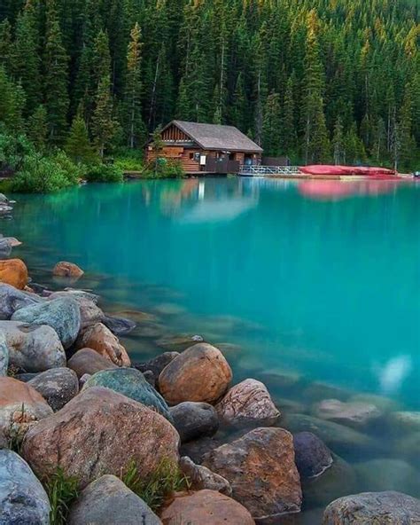 Lago Louise En Canadá Muy Bonito Verdad Banff National Park
