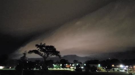 Shocking Shelf Cloud With Strong Line Of Thunderstorms Over The