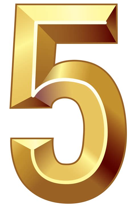Number Gold Png Clip Art Library