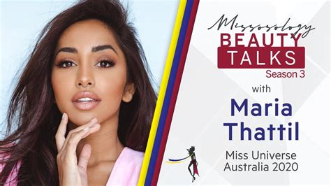 Miss Universe Australia 2020 Maria Thattil Beauty Talks Season 3 Episode 21 Bonus Youtube