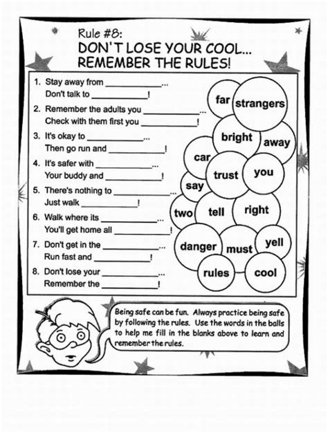 14 Stranger Danger Printable Worksheets For Kids