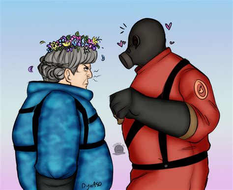 Classic And Tf2 Pyro By Blackmoonrose13 On Deviantart