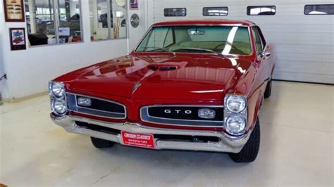 1966 Pontiac Gto 68185 Miles Red 2 Door Hard Top 389 Manual 4 Speed For