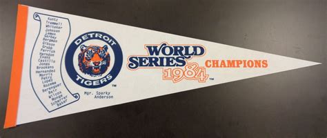 Lot Detail Detroit Tigers 1984 World Series Champs Pennant