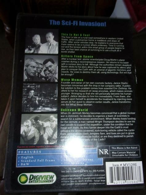 The Sci Fi Invasion 4 Science Fiction Classics Dvd Watched Once Ebay
