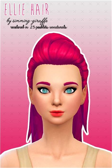 Ellie Hair Sims 4 Sims 4 Mm Cc Sims 4 Mods